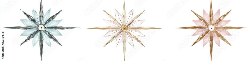 Obraz premium Decorative Starburst Designs