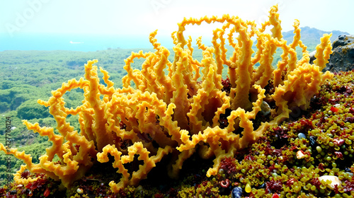 Coastal kelps grow in seaweed-algae.