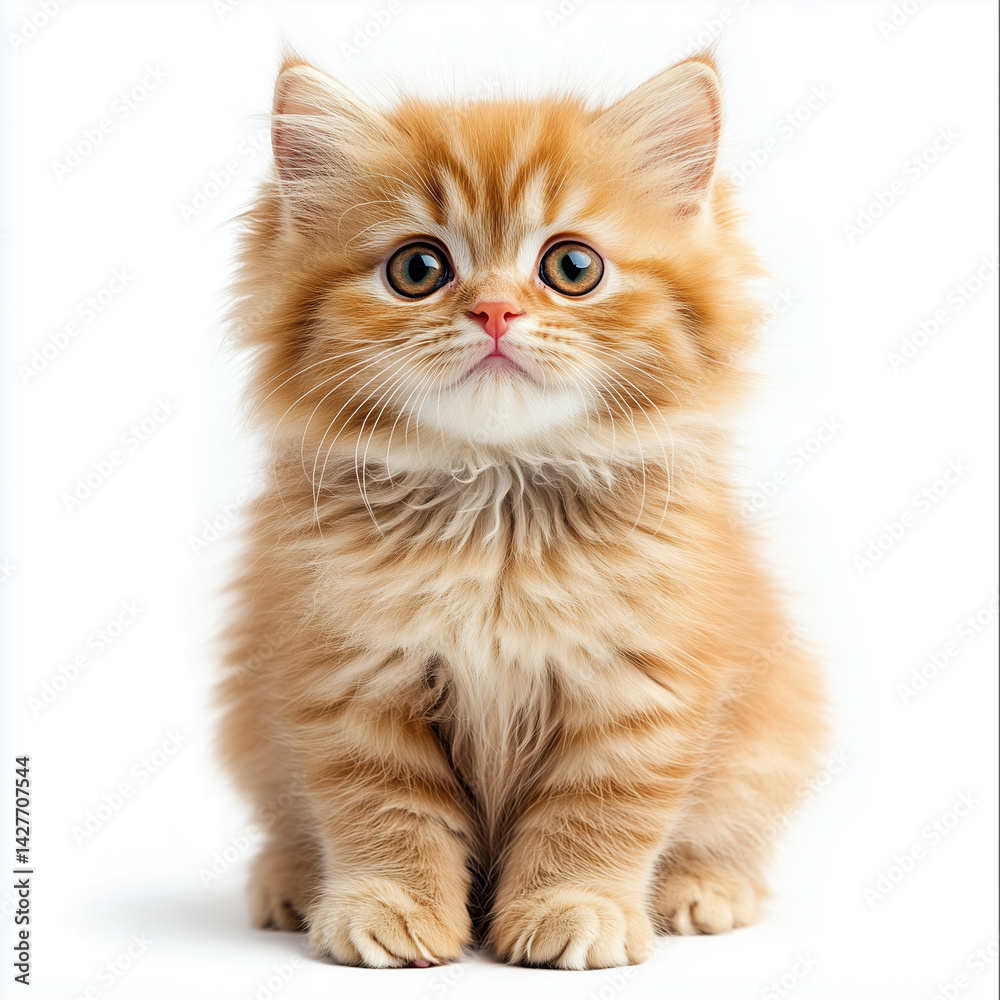 Obraz premium british kitten isolated on white background