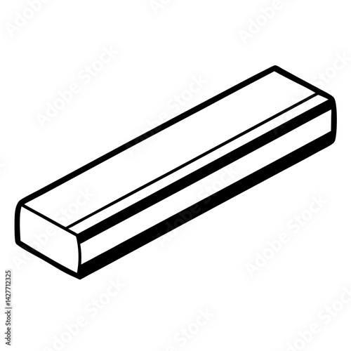 Eraser vector on white background