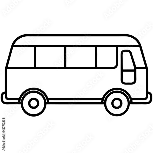 Mimi Bus vector on white background