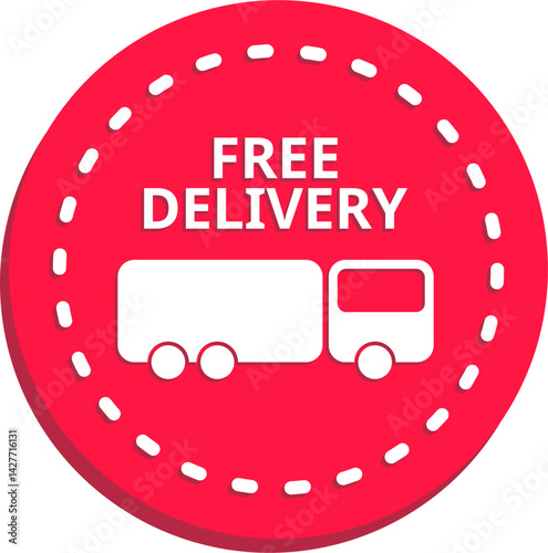 Free Delivery Label