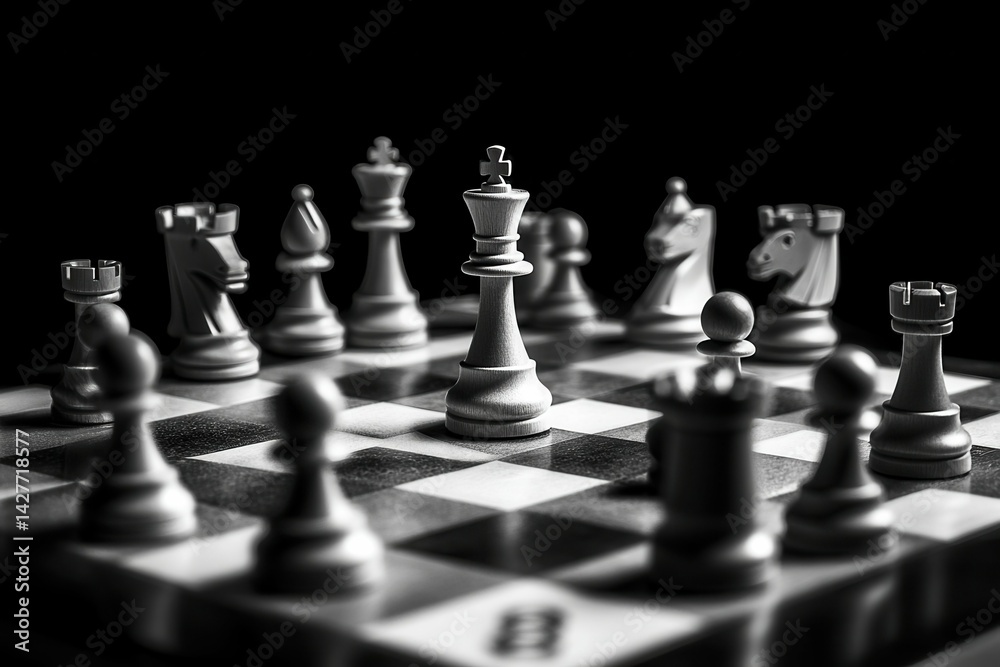 detailed picture of chess board and game concept of business ideas and competition detailed picture of chess board and game concept of business ideas and competition