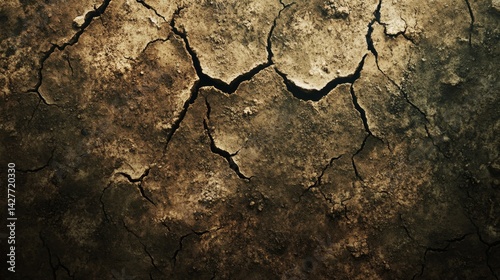 Drought impacting agricultural fields a dry cracked earth scene in dusty farmland highlighting the urgency of sustainable practices