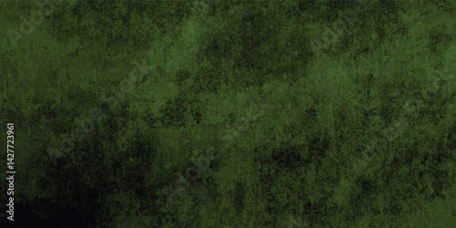 Industrial-style dark green concrete background with a textured and slightly mottled surface.
