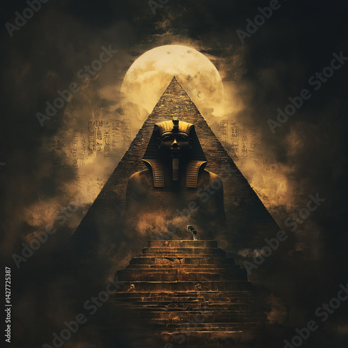 Dark moody artwork of ancient Egypt