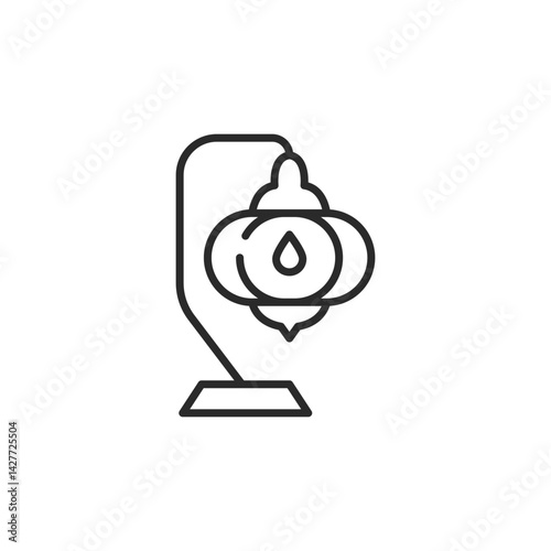 Genie lamp icon. Simple genie lamp icon for social media, app, and web design. Vector illustration