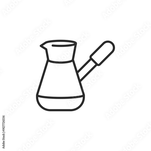 Turkish coffee pot icon. Simple Turkish coffee pot icon for social media, app, and web design. Vector illustration