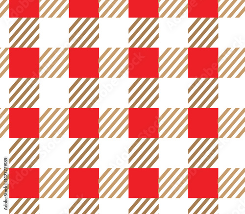 Colorful tartan plaid patterns perfectly aligned repeating designs for prints and web backgrounds
