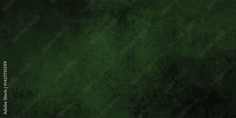 Fototapeta premium Grainy dark green abstract design with a blotchy, smudged paint overlay and uneven tones. 