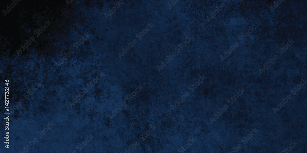 Fototapeta premium Rough dark blue wall texture resembling a painted canvas with subtle shading and grain. 
