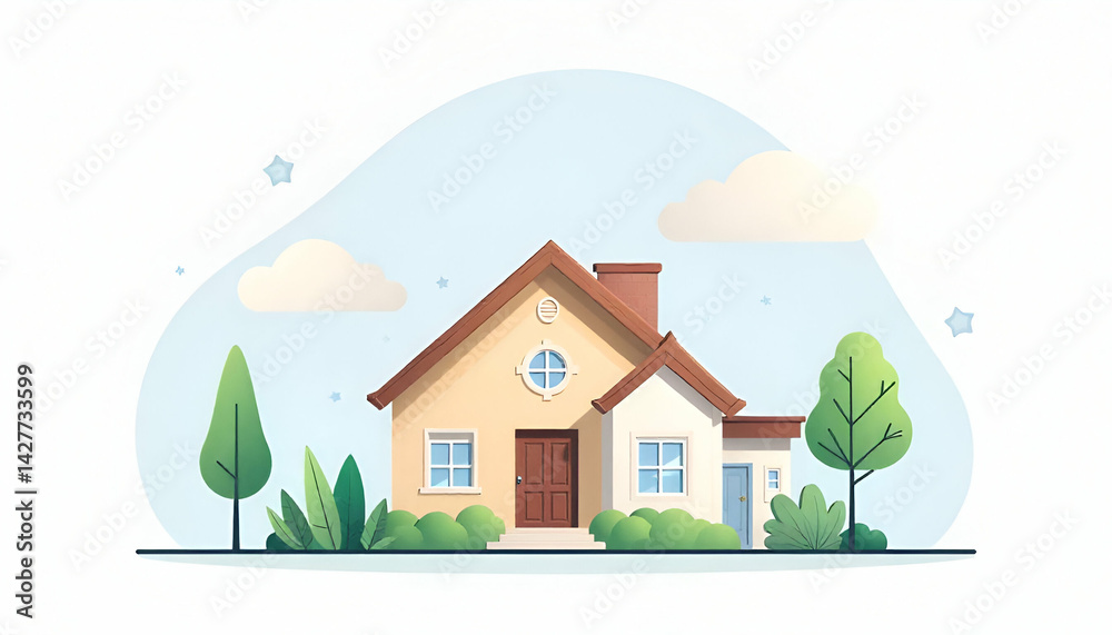 Fototapeta premium House vector icons set.