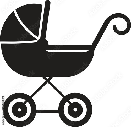 Baby Stroller Icon 
