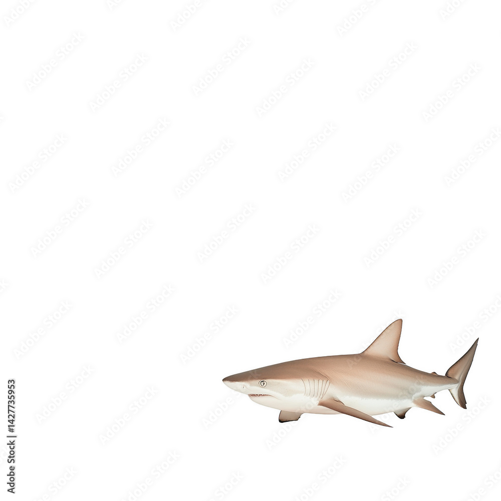 Fototapeta premium A shark gliding gracefully, embodying the mystery and power of the ocean