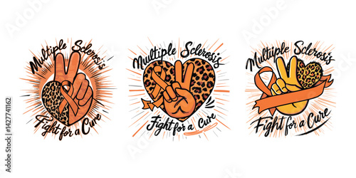 multiple sclerosis t-shirt vector