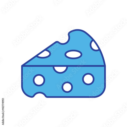 Cheese icon vector stock illustration