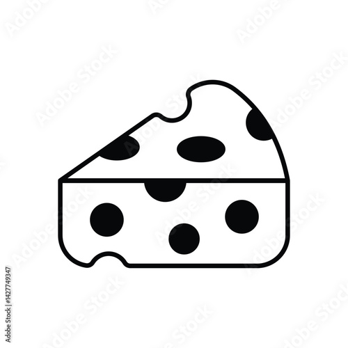 Cheese icon vector stock illustration