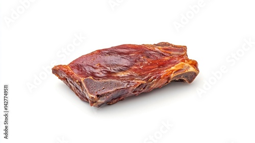 Smoked pork ribs photo