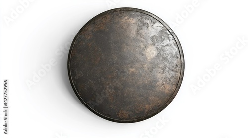 Rusty circular shield