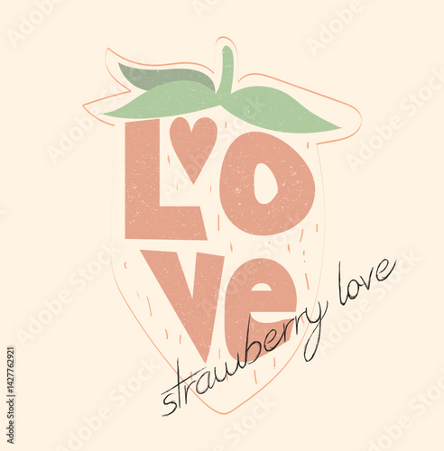 Strawberry hand-drawn vector graphics, Strawberry graphic, vintage hand-drawn fruits print design, fruit print artwork, summer t-shirt design, women's t-shirt, tops, sweatshirt fruit print design