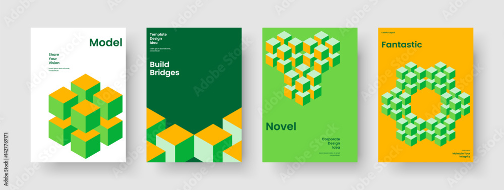 Obraz premium Creative Book Cover Template. Abstract Brochure Layout. Isolated Flyer Design. Report. Business Presentation. Poster. Banner. Background. Catalog. Journal. Handbill. Notebook. Leaflet. Pamphlet