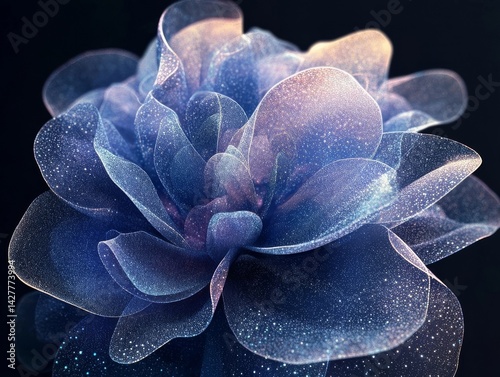 抽象透明花朵设计