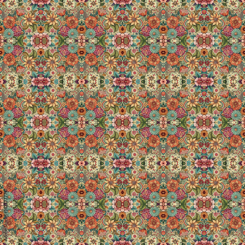Versatile Colorful Pattern for Textile Design