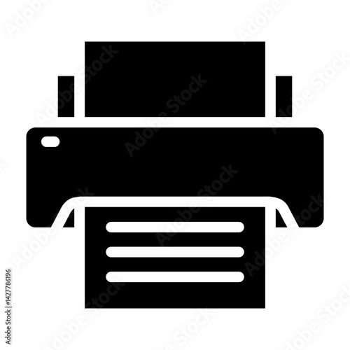 Print Vector Glyph Icon Design