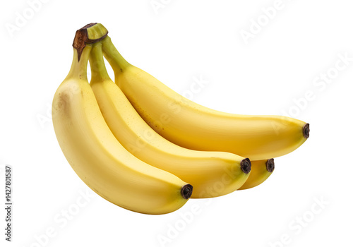 Fresh Ripe Bananas: High-Quality Image for Your Project transparent background