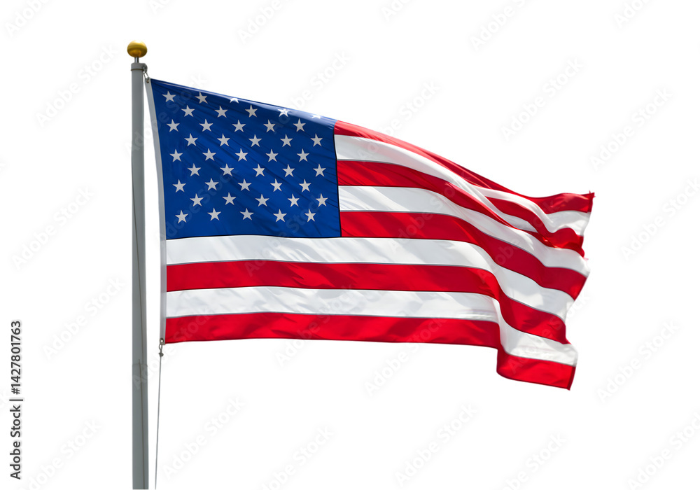 Obraz premium American Flag: High-Resolution Images & Pictures transparent background