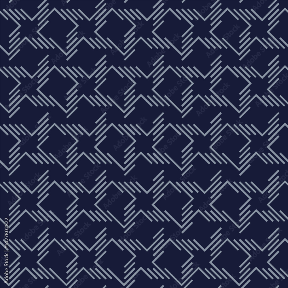 Fototapeta premium Seamless pattern of geometric elements. Abstract composition of random parallel elements. Background for textiles, textures, prints, wallpapers, clothes and interior, Idea for creative design