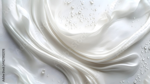 Fluid motion art captivating white silk textures studio setting photography minimalist style
