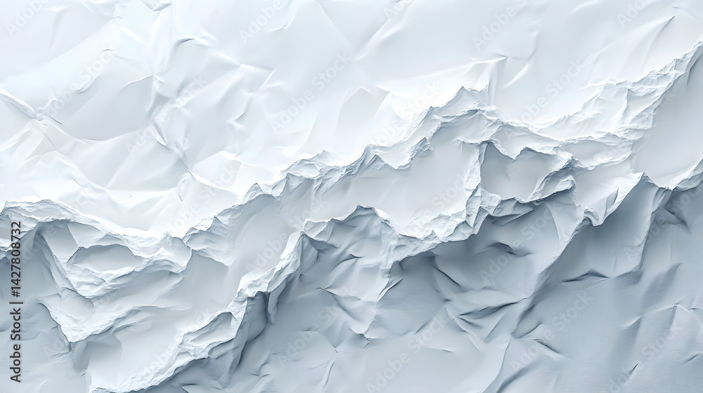Dynamic abstract art paper texture digital image on pure white background - close-up view Dynamic abstract art paper texture digital image on pure white background - close-up view