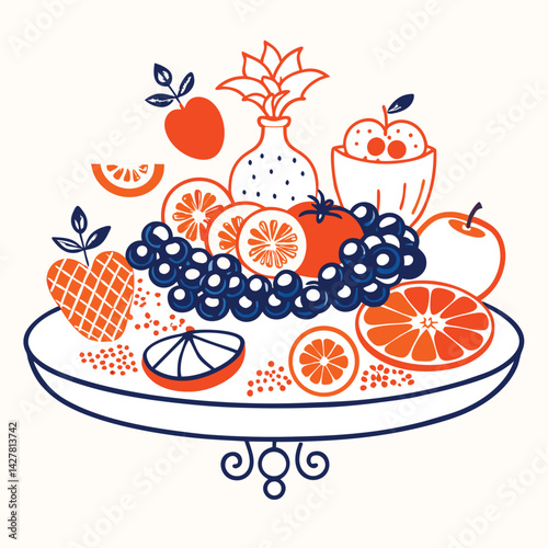 Colorful vegetables and fruits vegan food in rainbow colors Medium pile of assorted fresh and bright fruit Fruits Icons – A huge set includes 78 types of colorful fruits with names. The icons were dra