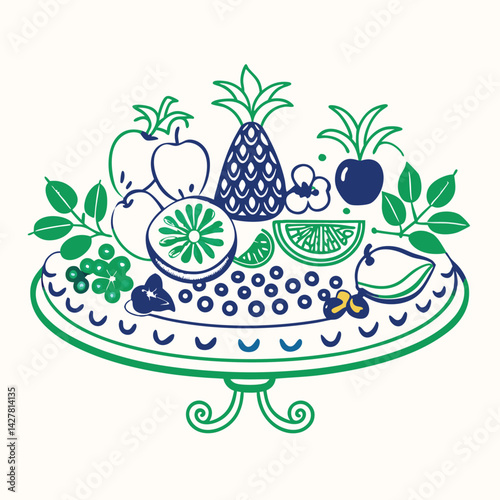 Colorful vegetables and fruits vegan food in rainbow colors Medium pile of assorted fresh and bright fruit Fruits Icons – A huge set includes 78 types of colorful fruits with names. The icons were dra