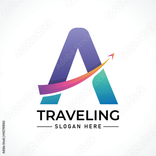 Traveling tour holiday trip summer logo

