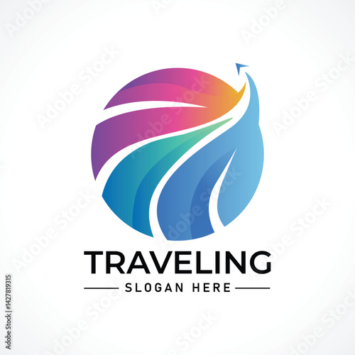 Traveling tour holiday trip summer logo
