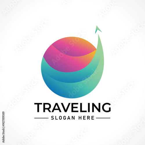 Traveling tour holiday trip summer logo
