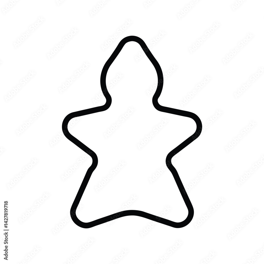 Fototapeta premium vector illustration of a star