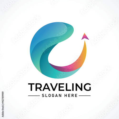 Traveling tour holiday trip summer logo

