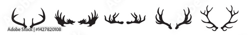 Deer And Moose Horn Vectors