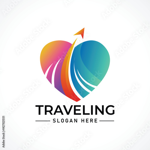 Traveling tour holiday trip summer logo
