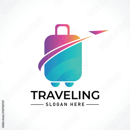 Traveling tour holiday trip summer logo
