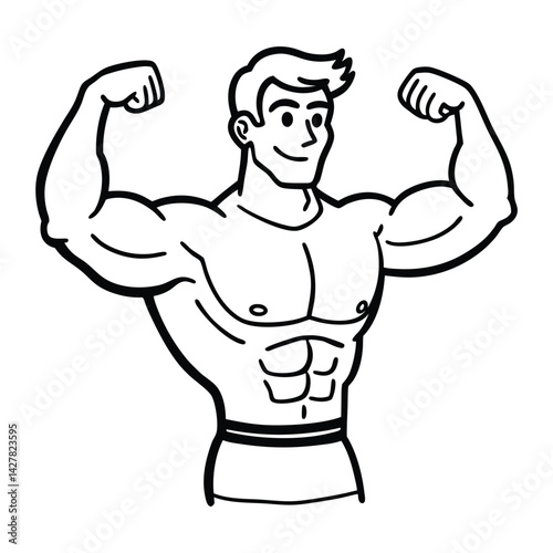 muscular male body