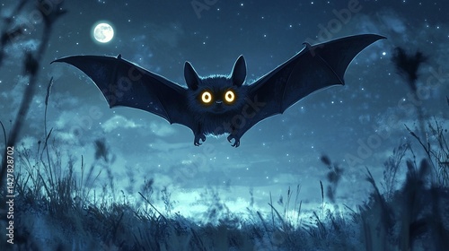 Night Bat Flight