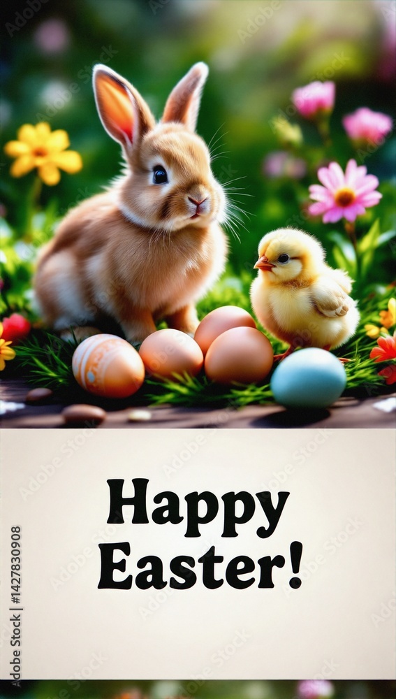 Happy Easter. Stock cards for the Easter hollydays.