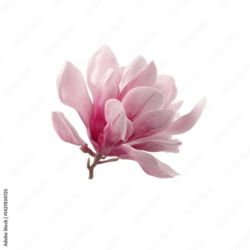 Fototapeta premium Delicate Pink Magnolia Flower Blossom Close-up