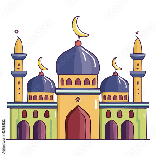 mosque vector illustration