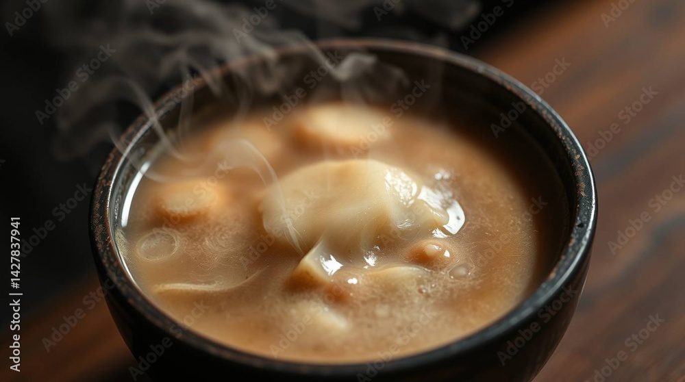 Wedang Jahe Close-Up with Fresh Ginger and Steam Wedang Jahe Close-Up with Fresh Ginger and Steam