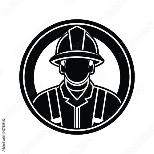 Rescue communication icon silhouette vector with white background